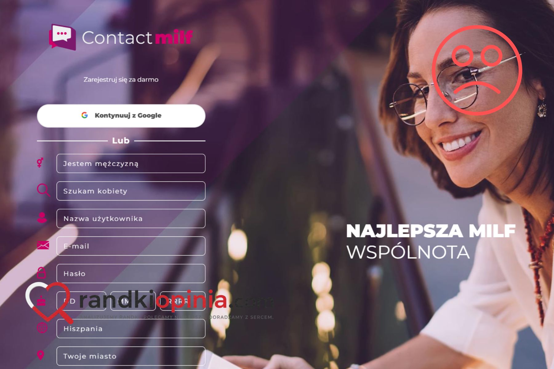 Recenzja Contactmilf.com: Totalna ściema z podejrzanym przekierowaniem w tle contactmilf oszustwo