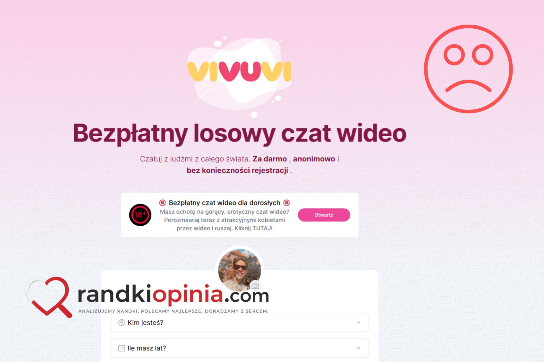 Vivuvi: Darmowy losowy czat wideo czy bezczelna ściema z przekierowaniem do płatnych serwisów? vivuvi oszustwo
